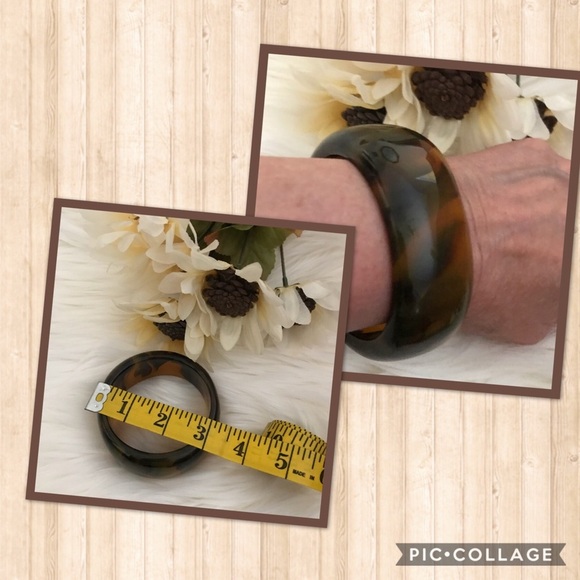 Beautiful Brown Agate Bangle - Picture 1 of 5